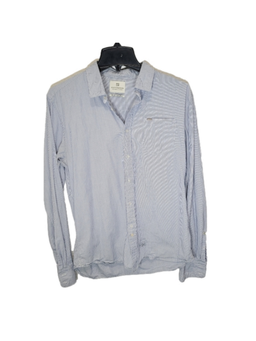 Scotch and Soda mens striped button up